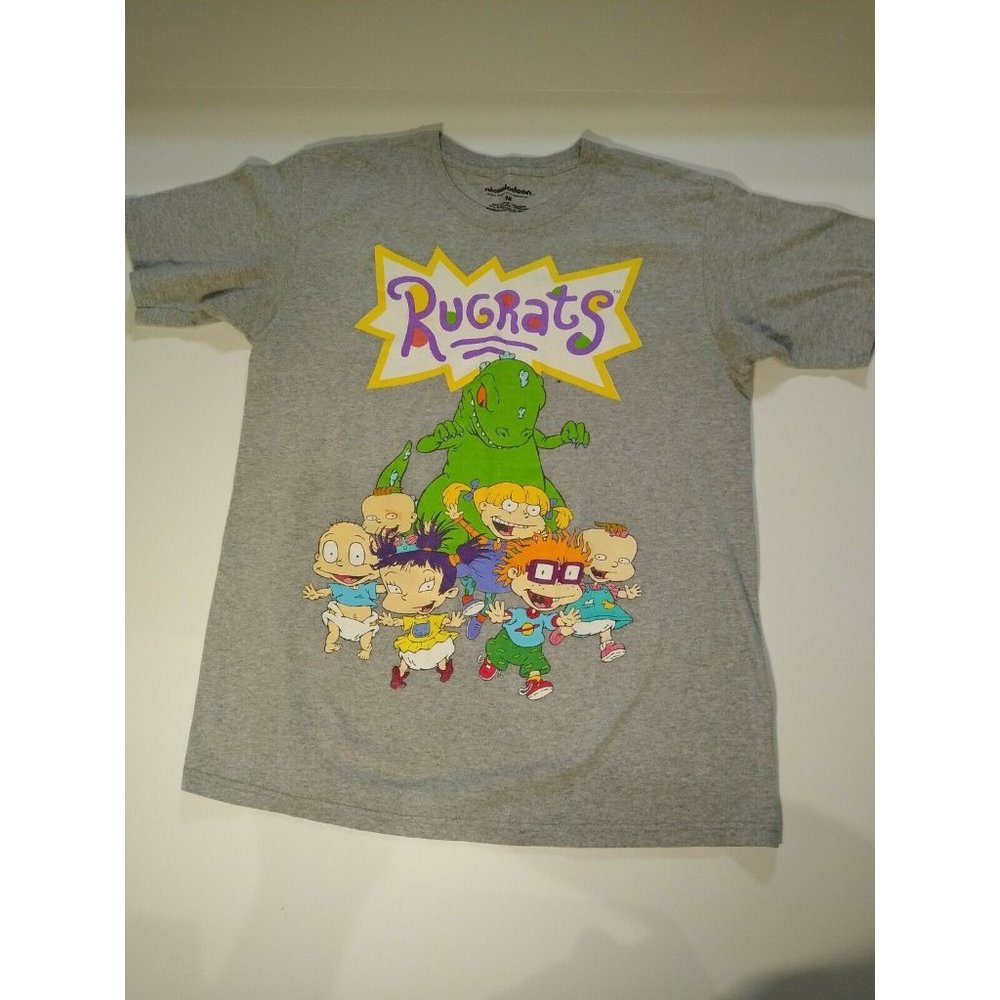 Nickelodeon Rugrats Men's Medium Retro Vintage Character Logo Design T-Shirt